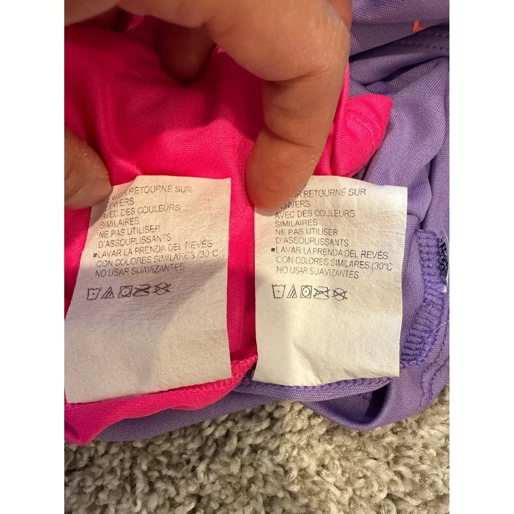 *Bundle 2 Tops* Under Armour Girls Active Tee & Tank Size Youth L Pink Purple